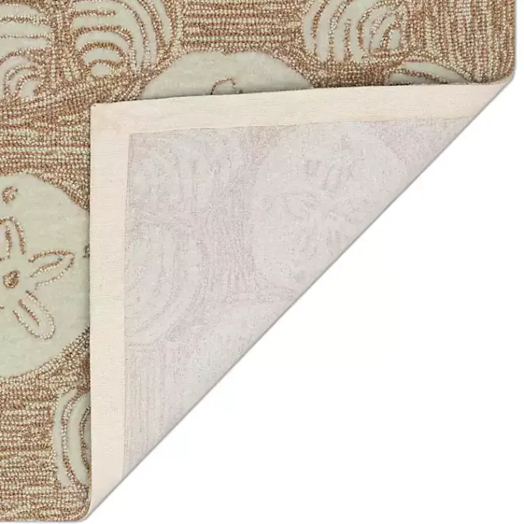 Outdoor Rugs-Kirklands Home Natural Sand Dollar Outdoor Accent Rug