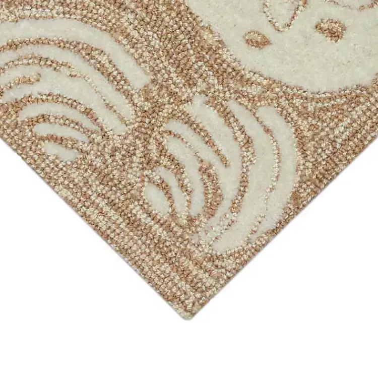Outdoor Rugs-Kirklands Home Natural Sand Dollar Outdoor Accent Rug
