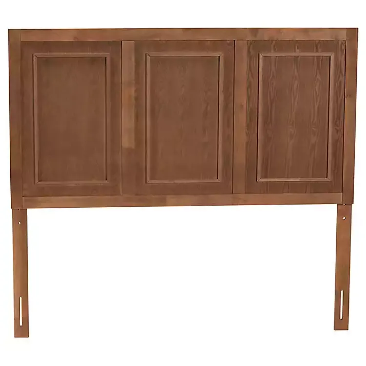 Beds & Headboards-Kirklands Home Warm 3-Panel Wood Full Headboard Brown