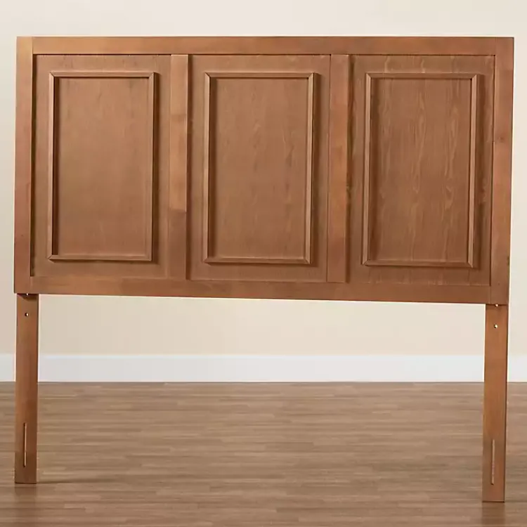 Beds & Headboards-Kirklands Home Warm 3-Panel Wood Full Headboard Brown