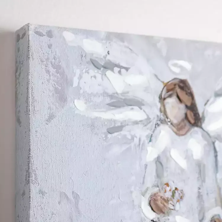 Canvas Art-Kirklands Home Angel with Bouquet Canvas Art Print