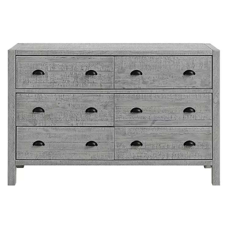 Dressers & Chests-Kirklands Home Arden Wood 6-Drawer Dresser Gray