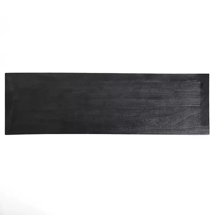 Console Tables-Kirklands Home Leo Wood Console Table Black