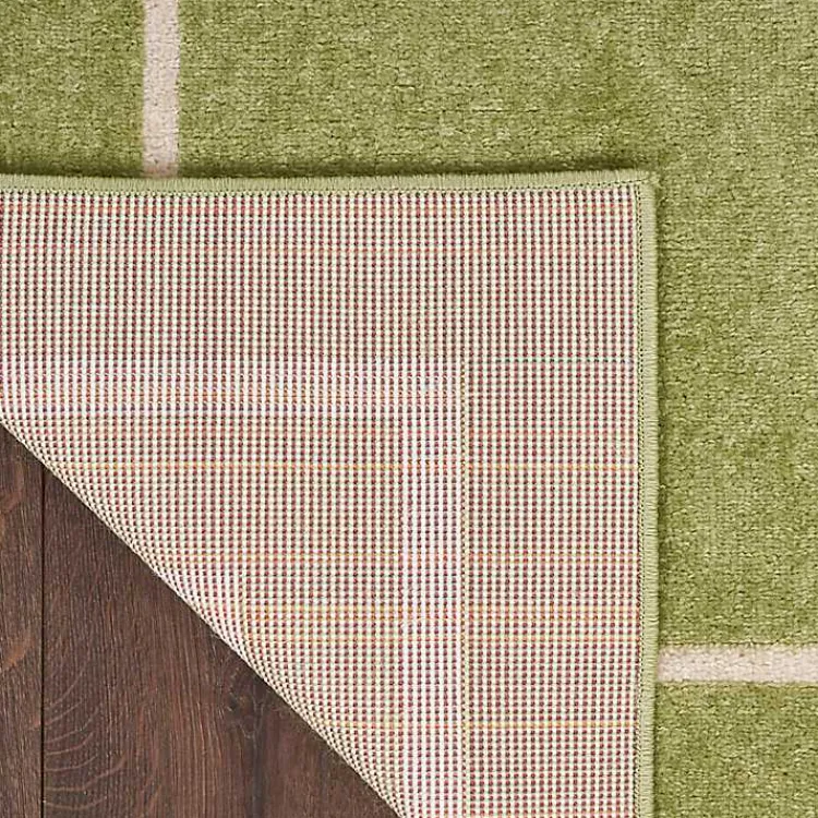 Outdoor Rugs-Kirklands Home Green Bordered Indoor/Outdoor Area Rug, 5x7