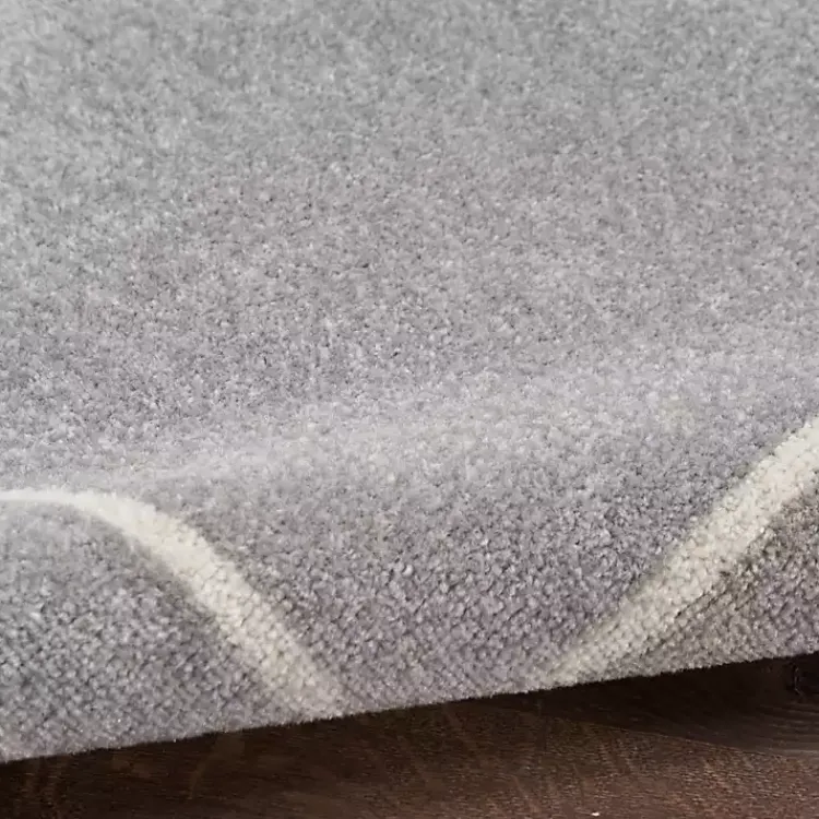 Outdoor Rugs-Kirklands Home Gray Bordered Indoor/Outdoor Area Rug, 6x9