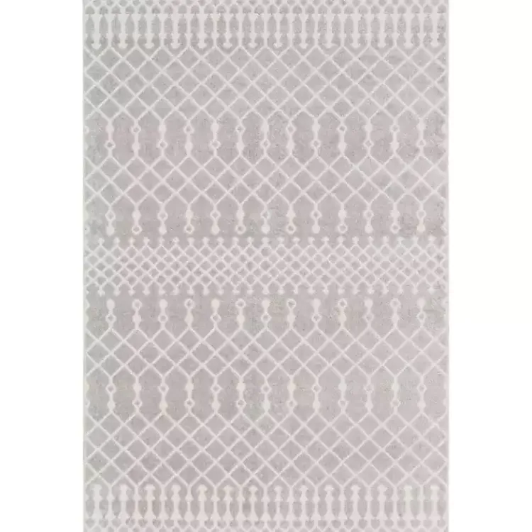 Area Rugs-Kirklands Home Light Moroccan Washable Accent Rug, 2x4 Gray