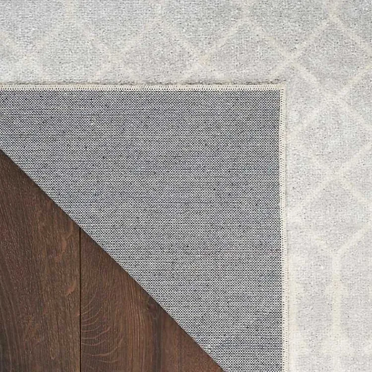 Area Rugs-Kirklands Home Light Moroccan Washable Area Rug, 5x7 Gray