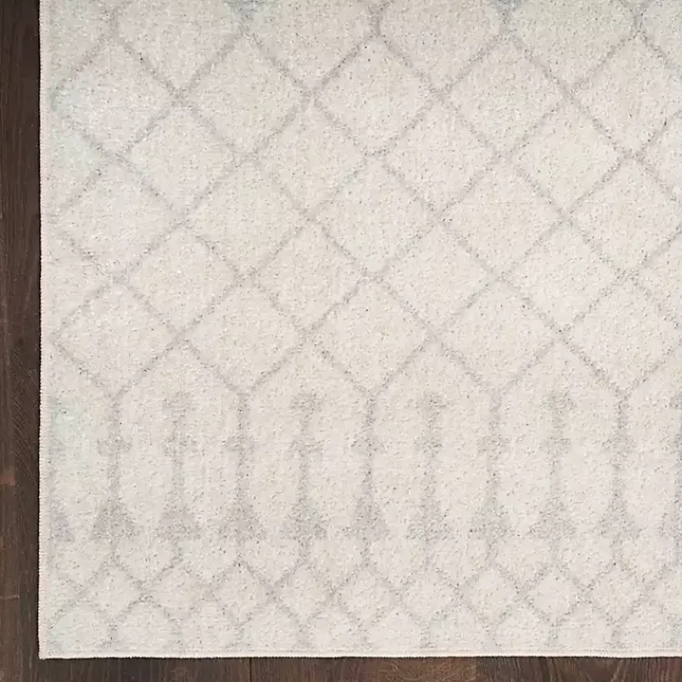 Area Rugs-Kirklands Home Moroccan Washable Area Rug, 5x7 Ivory