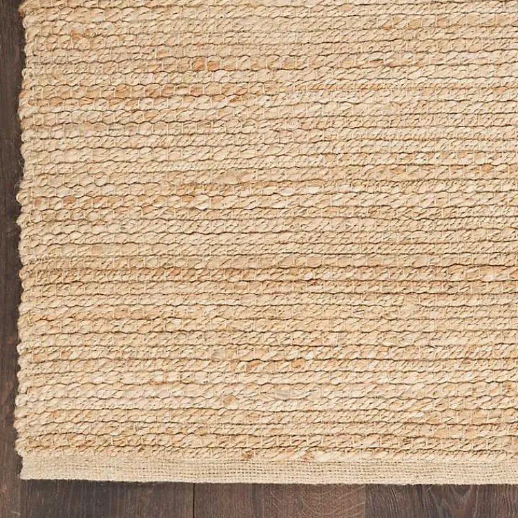 Area Rugs-Kirklands Home Natural Bleached Jute Area Rug, 3x5 Tan
