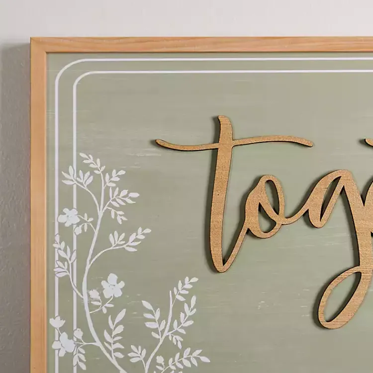 Wall Quotes & Signs-Kirklands Home Together We Can Do Anything Wall Plaque