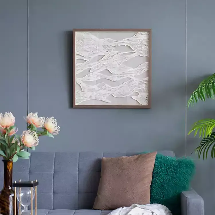 Wall Plaques-Kirklands Home Abstract Rice Paper Framed Wall Plaque