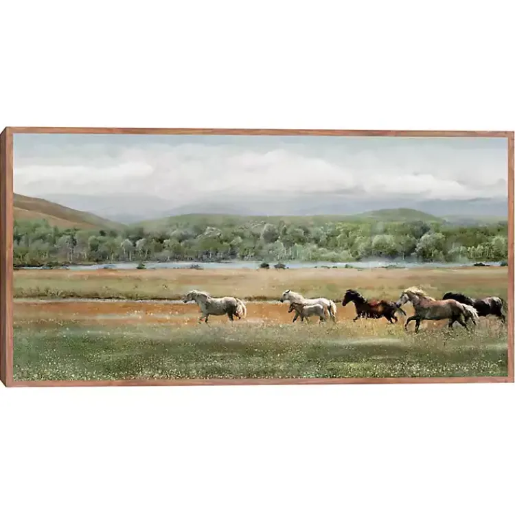 Canvas Art-Kirklands Home Summer Herd Framed Canvas Art Print