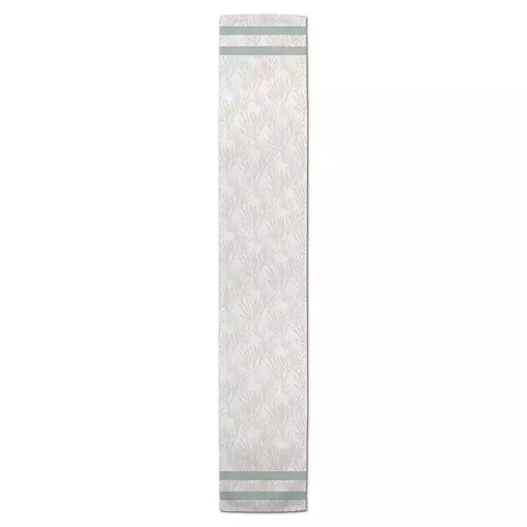 Table Linens-Kirklands Home Neutral Coral Stripe Table Runner, 90 in.