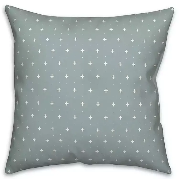 Outdoor Cushions & Pillows-Kirklands Home Blue and White French Country Outdoor Throw Pillow