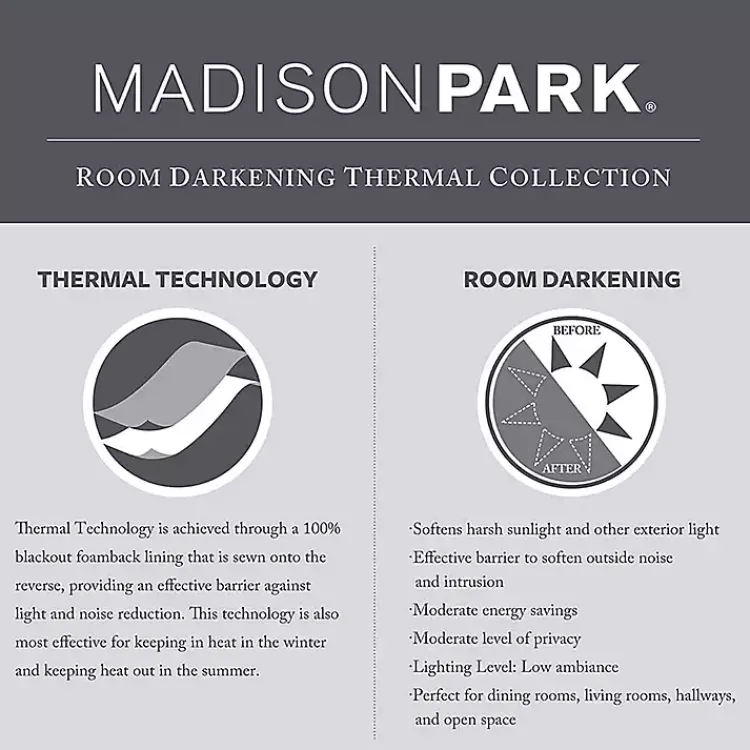 Curtains & Drapes-Kirklands Home Basketweave Curtain Panel Set, 84 in Gray