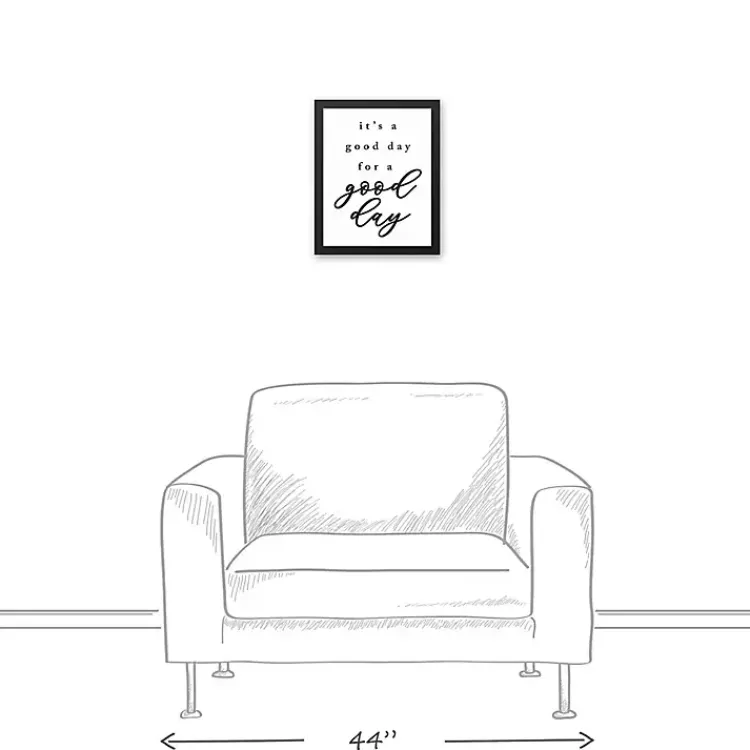 Wall Quotes & Signs-Kirklands Home Good Day for a Good Day Framed Canvas Wall Plaque