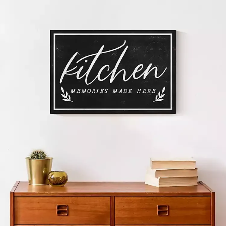 Wall Quotes & Signs-Kirklands Home Kitchen Memories Canvas Wall Plaque