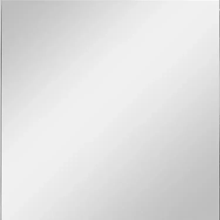 Decorative Mirrors-Kirklands Home Brushed Metal Square Framed Mirror Silver