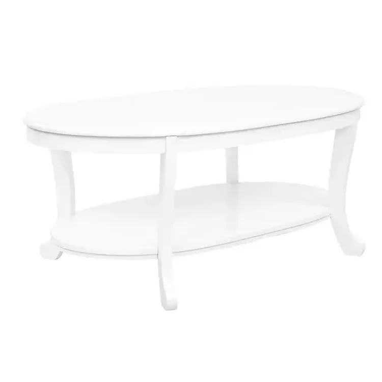Coffee Tables-Kirklands Home Aubert Wood Coffee Table White