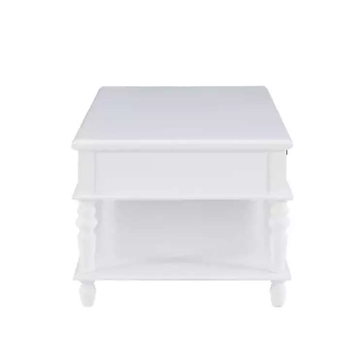 Coffee Tables-Kirklands Home McGhie 2-Drawer Coffee Table White