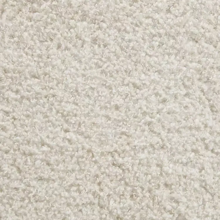 Benches & Ottomans-Kirklands Home Ivory Sherpa & Walnut Rectangle Storage Ottoman