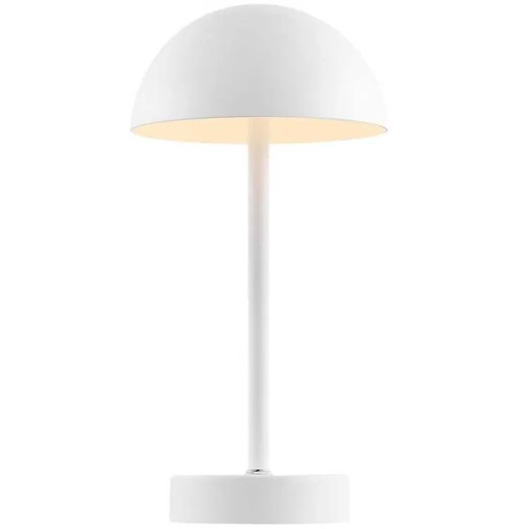Table Lamps-Kirklands Home Metal Rechargeable Table Lamp White