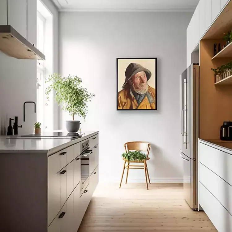 Framed Art-Kirklands Home Sea Captain Portrait Framed Art Print