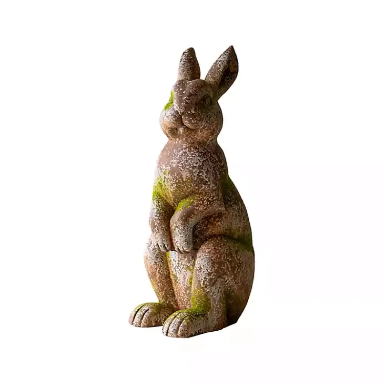 Garden Statues-Kirklands Home Faux Concrete Rabbit Outdoor Statue