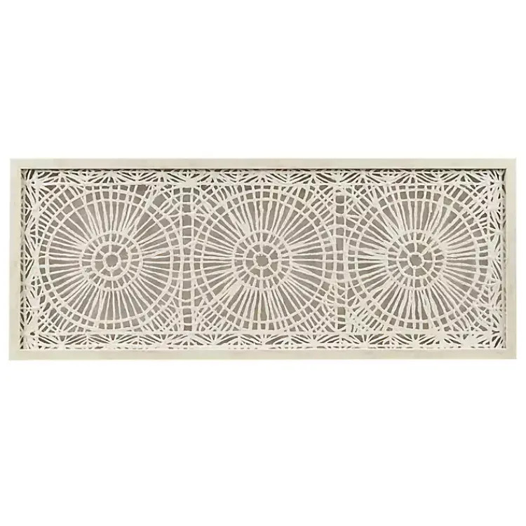 Wall Plaques-Kirklands Home Rice Paper Henna Medallion Wall Plaque