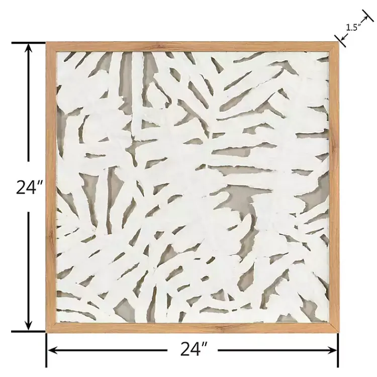 Wall Plaques-Kirklands Home Palm Leaf II Shadowbox Wall Plaque