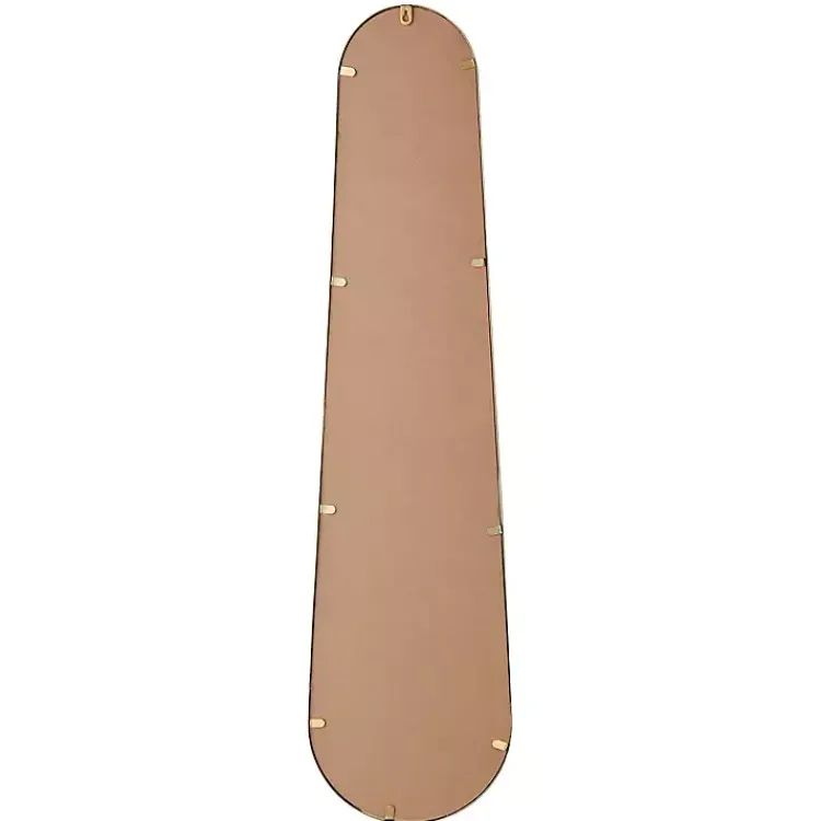 Decorative Mirrors-Kirklands Home Gold Abstract Oblong Wall Mirror