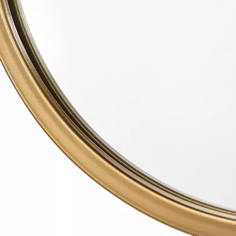 Decorative Mirrors-Kirklands Home Gold Abstract Oblong Wall Mirror