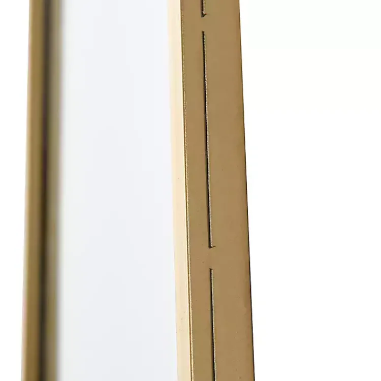 Decorative Mirrors-Kirklands Home Gold Abstract Oblong Wall Mirror