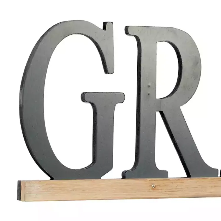 Wall Quotes & Signs-Kirklands Home Grateful Wood Wall Plaque Black