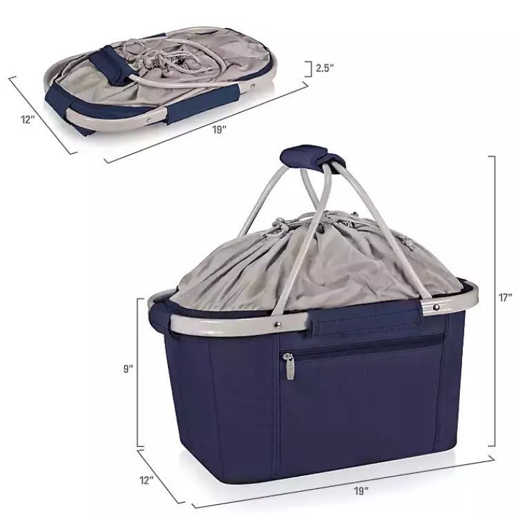 Serving & Entertaining-Kirklands Home Auburn Tigers Cooler Basket Blue