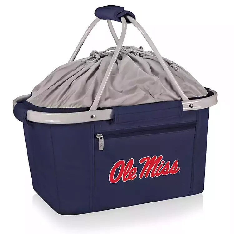 Serving & Entertaining-Kirklands Home Ole Miss Rebels Cooler Basket Blue