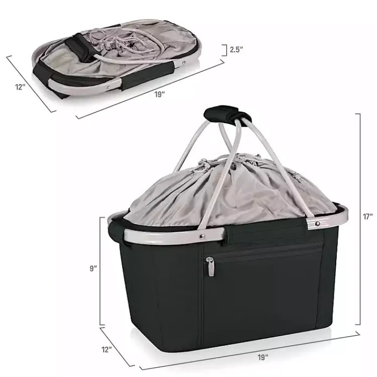 Serving & Entertaining-Kirklands Home Ohio State Buckeyes Cooler Basket Black