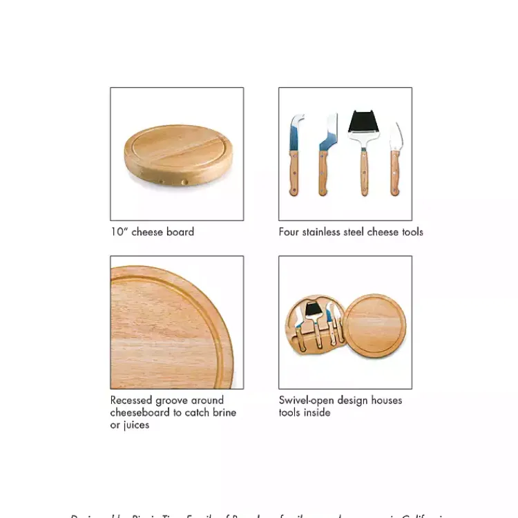 Serving & Entertaining-Kirklands Home Auburn Tigers Cheese Board and Tool Set Tan