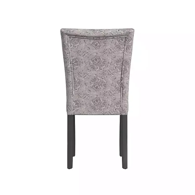 Dining Chairs-Kirklands Home Floral Parsons Dining Chairs, Set of 2 Gray