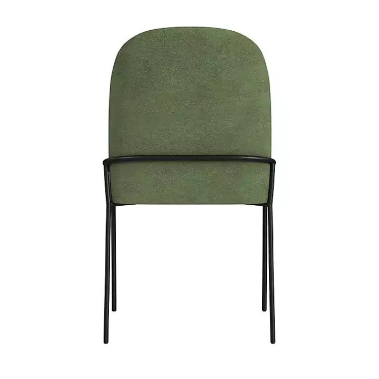 Dining Chairs-Kirklands Home Moss Velvet Metal Dining Chair Green