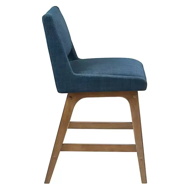 Bar Stools & Counter Height Stools-Kirklands Home Boomerang Modern Counter Stool Blue