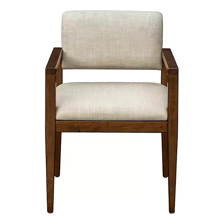 Dining Chairs-Kirklands Home Beige Upholstered Wood Dining Chairs, Set of 2 Tan