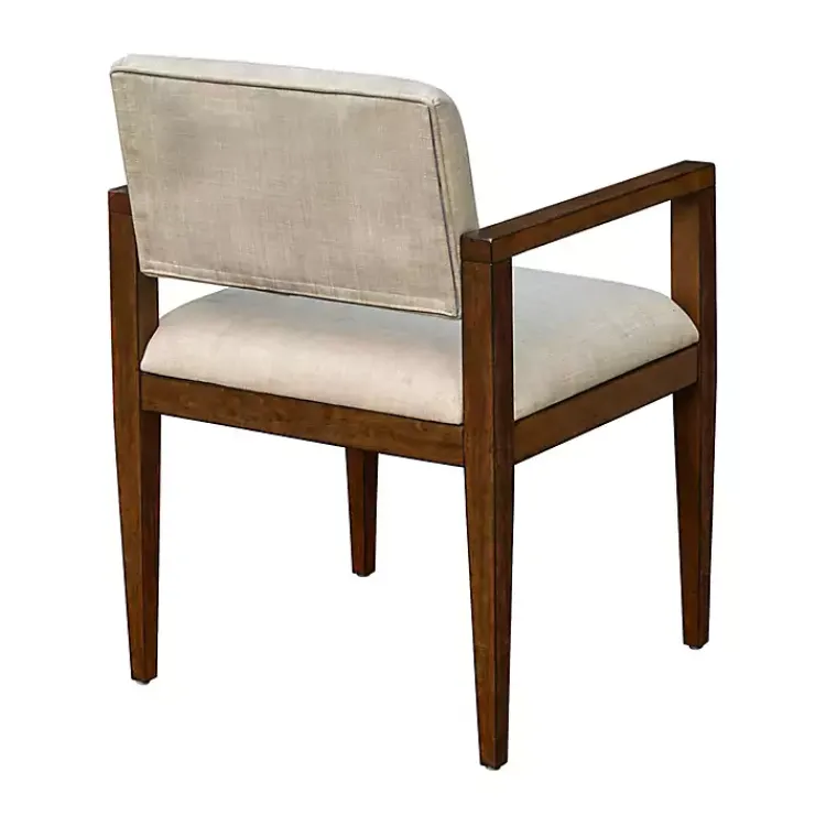 Dining Chairs-Kirklands Home Beige Upholstered Wood Dining Chairs, Set of 2 Tan