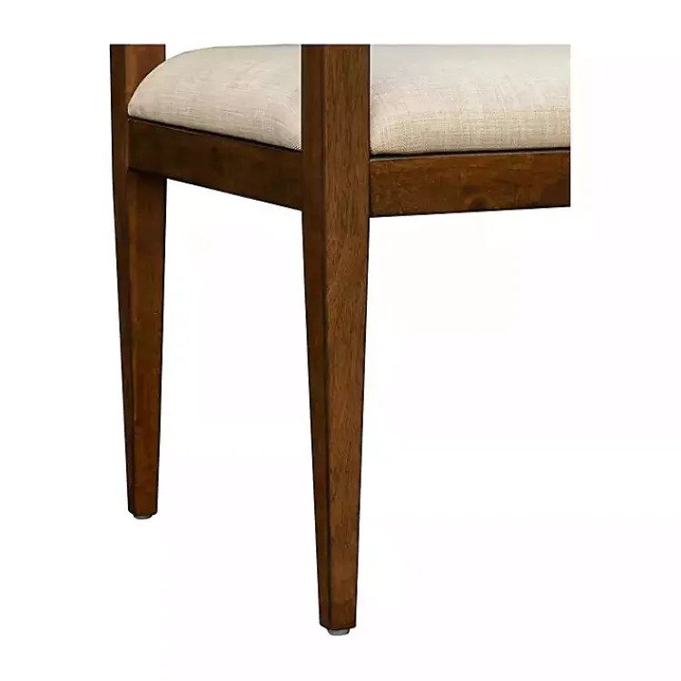 Dining Chairs-Kirklands Home Beige Upholstered Wood Dining Chairs, Set of 2 Tan