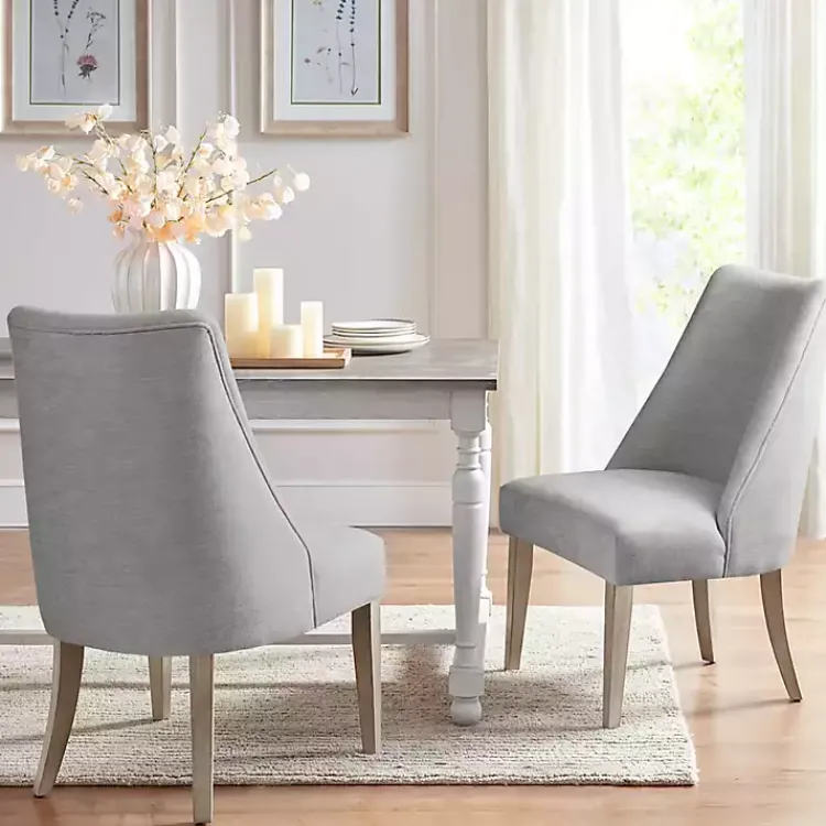 Dining Chairs-Kirklands Home Light Martha Stewart Dining Chairs, Set of 2 Gray