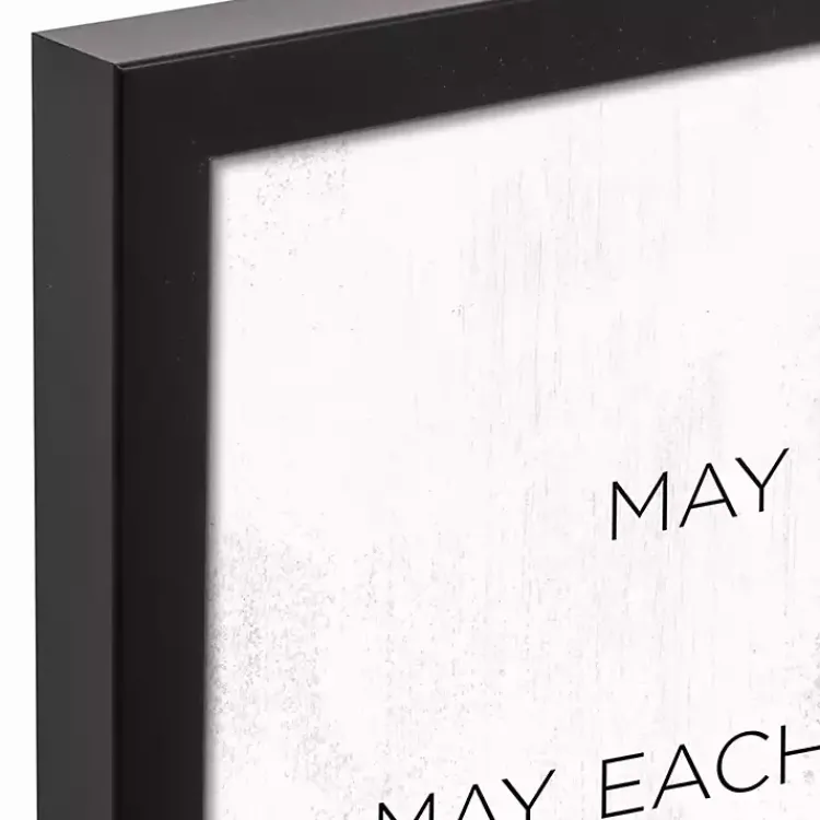 Wall Quotes & Signs-Kirklands Home Home Wishes Black Framed Canvas Art Print