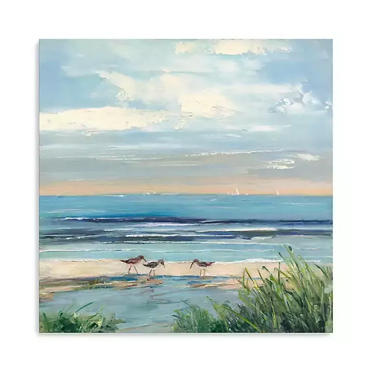 Canvas Art-Kirklands Home Paradise Beach Canvas Art Print, 20x20 in. Blue