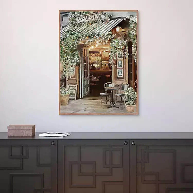 Canvas Art-Kirklands Home Annabella Parisian Bistro Framed Canvas Art Print