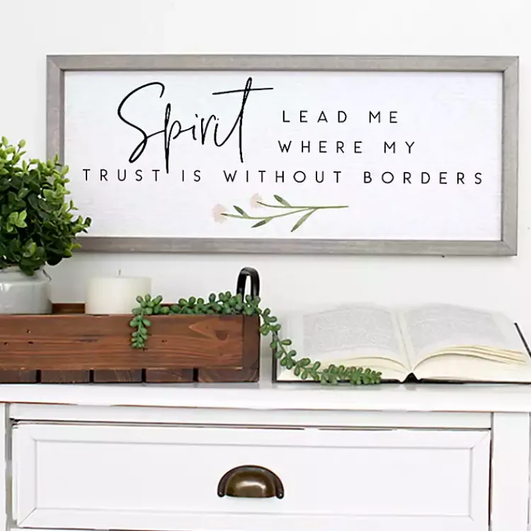 Wall Quotes & Signs-Kirklands Home Spirit Lead Me Framed Wall Plaque
