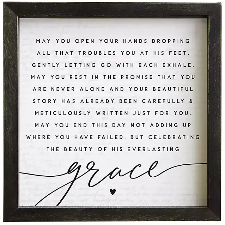 Wall Quotes & Signs-Kirklands Home His Everlasting Grace Wall Plaque